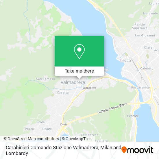 Carabinieri Comando Stazione Valmadrera map