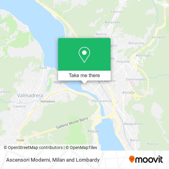 Ascensori Moderni map