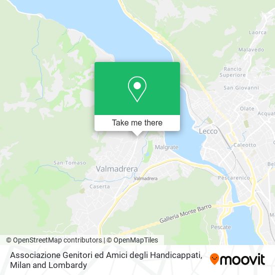 Associazione Genitori ed Amici degli Handicappati map