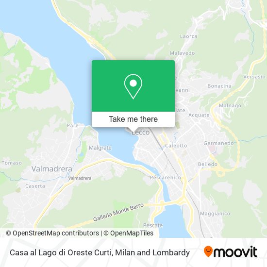 Casa al Lago di Oreste Curti map