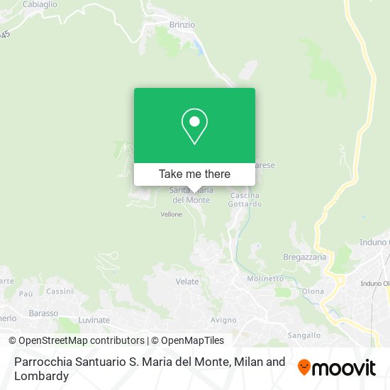 Parrocchia Santuario S. Maria del Monte map
