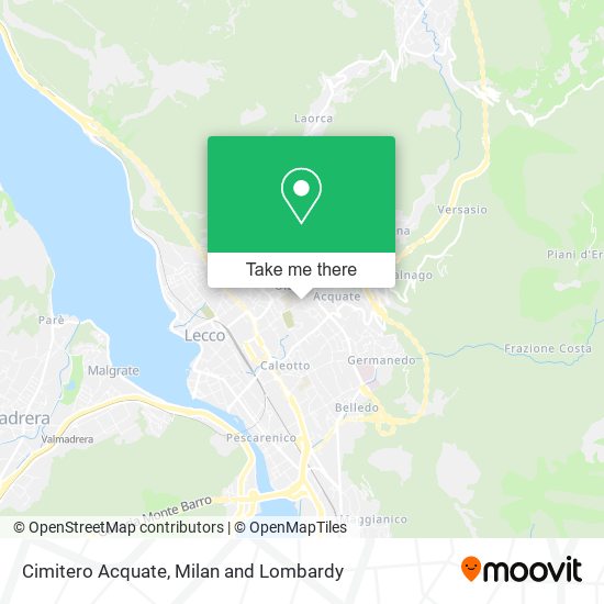 Cimitero Acquate map