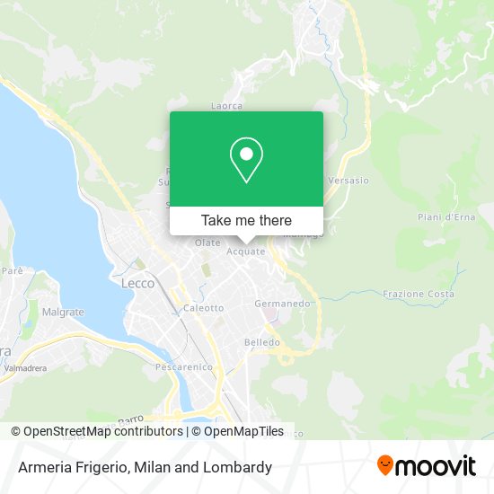 Armeria Frigerio map