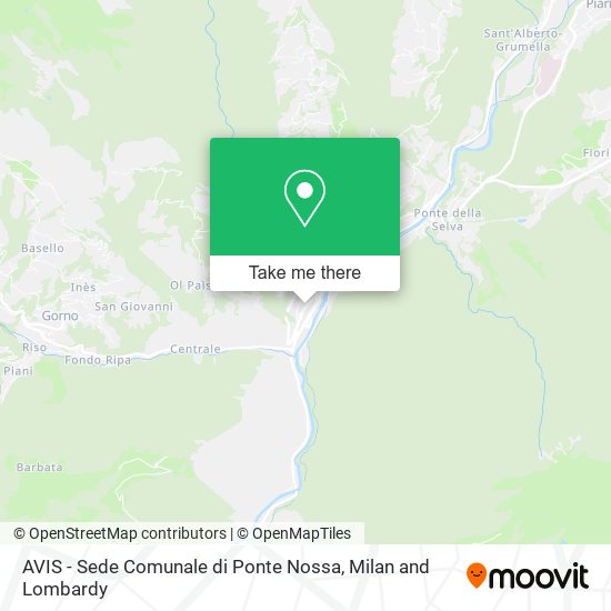 AVIS - Sede Comunale di Ponte Nossa map