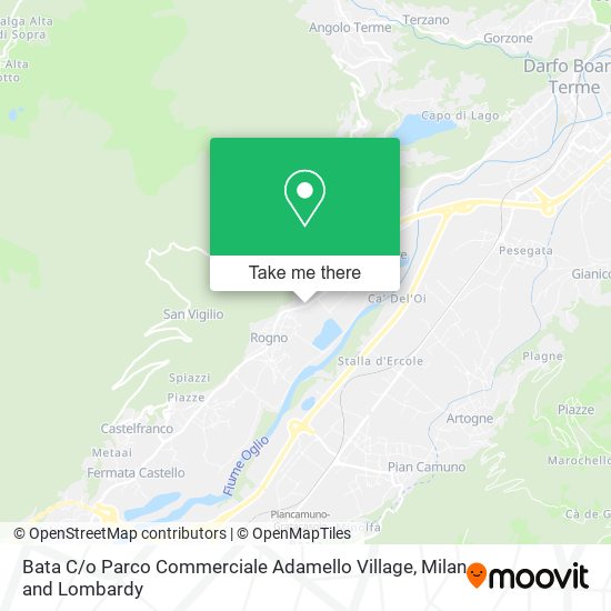 Bata C / o Parco Commerciale Adamello Village map