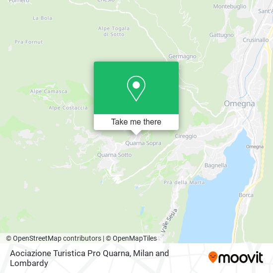 Aociazione Turistica Pro Quarna map