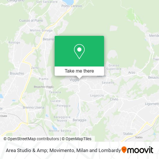 Area Studio & Amp; Movimento map