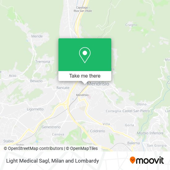 Light Medical Sagl map