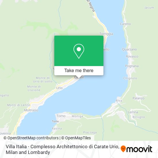 Villa Italia - Complesso Architettonico di Carate Urio map