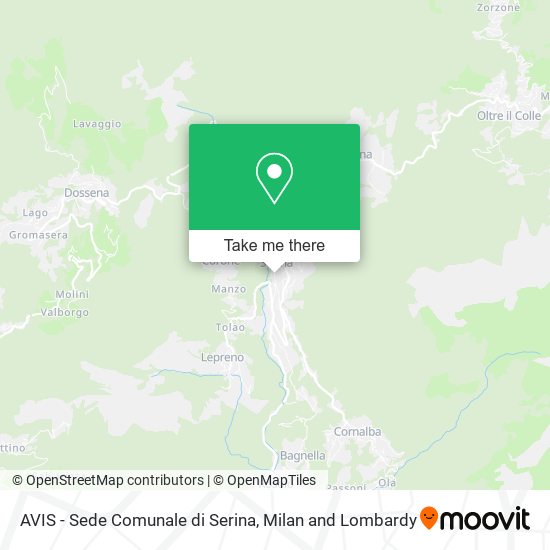 AVIS - Sede Comunale di Serina map