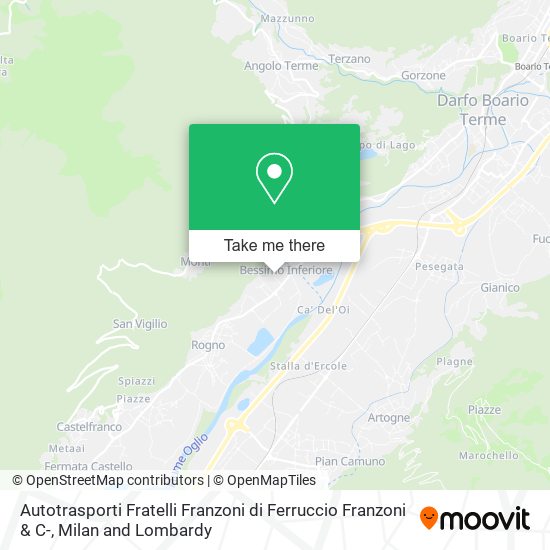 Autotrasporti Fratelli Franzoni di Ferruccio Franzoni & C- map