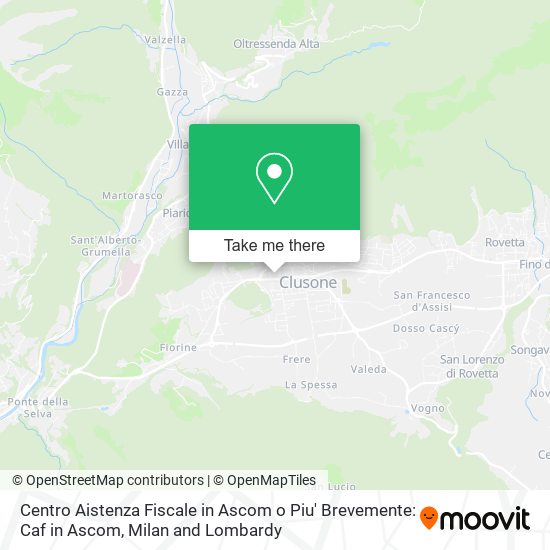 Centro Aistenza Fiscale in Ascom o Piu' Brevemente: Caf in Ascom map