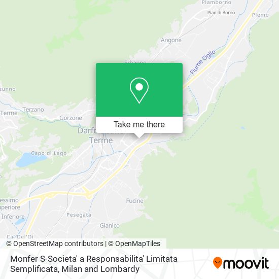 Monfer S-Societa' a Responsabilita' Limitata Semplificata map