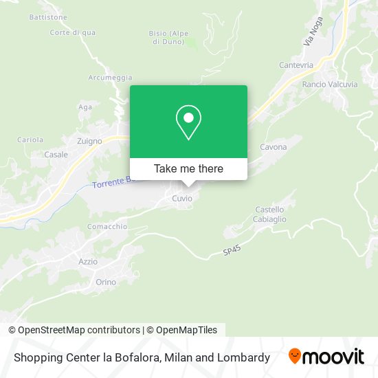 Shopping Center la Bofalora map