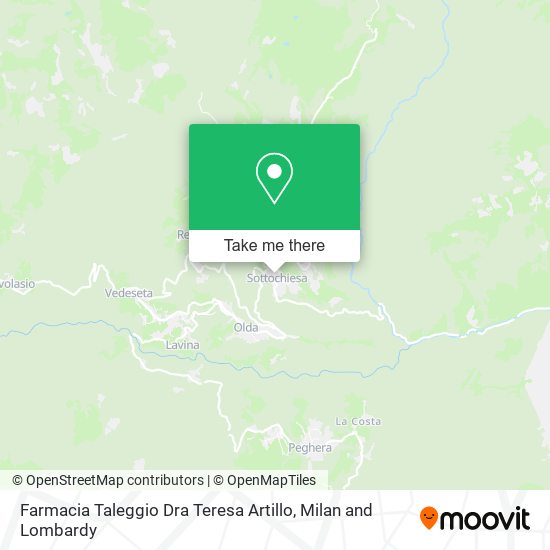 Farmacia Taleggio Dra Teresa Artillo map