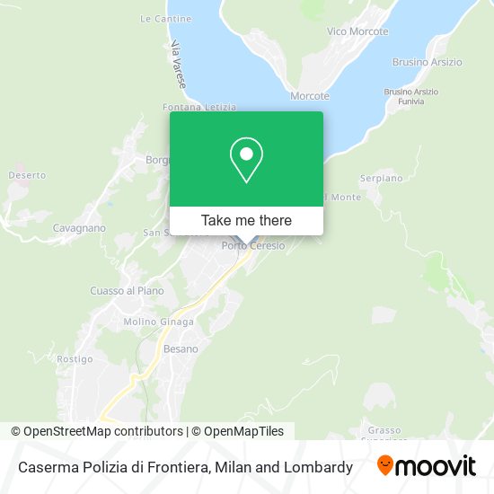 Caserma Polizia di Frontiera map