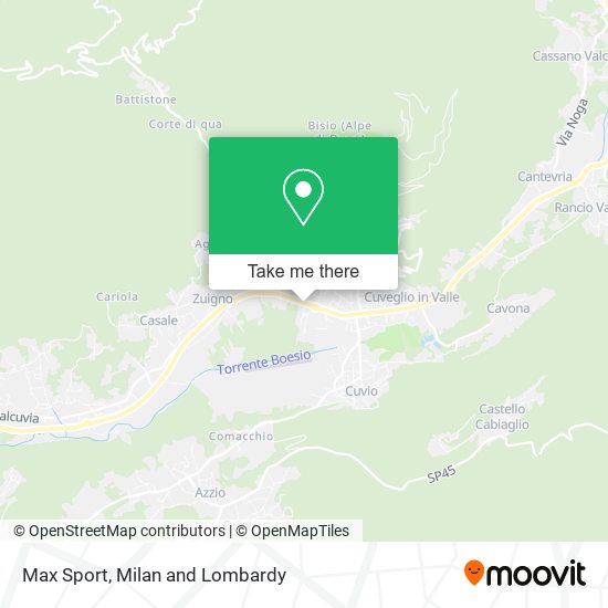 Max Sport map