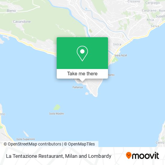 La Tentazione Restaurant map