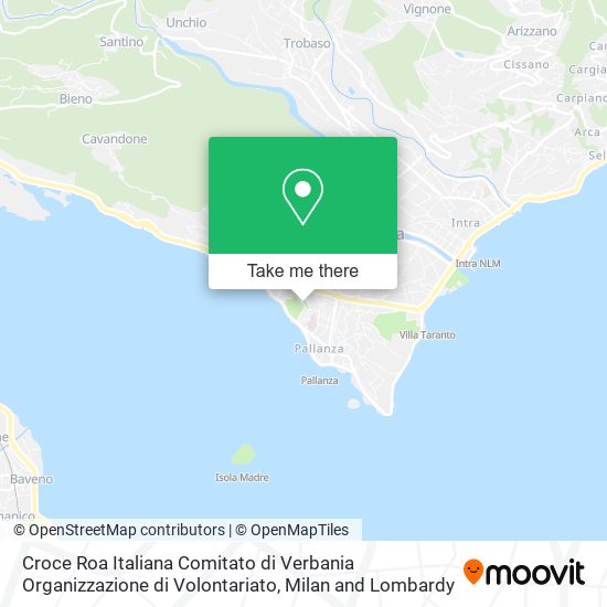 Croce Roa Italiana Comitato di Verbania Organizzazione di Volontariato map