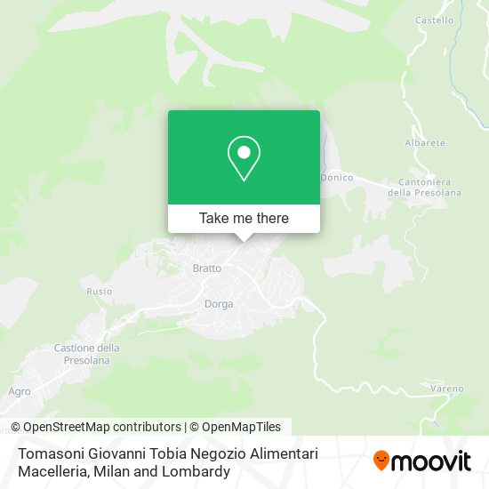 Tomasoni Giovanni Tobia Negozio Alimentari Macelleria map