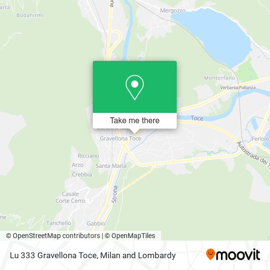 Lu 333 Gravellona Toce map