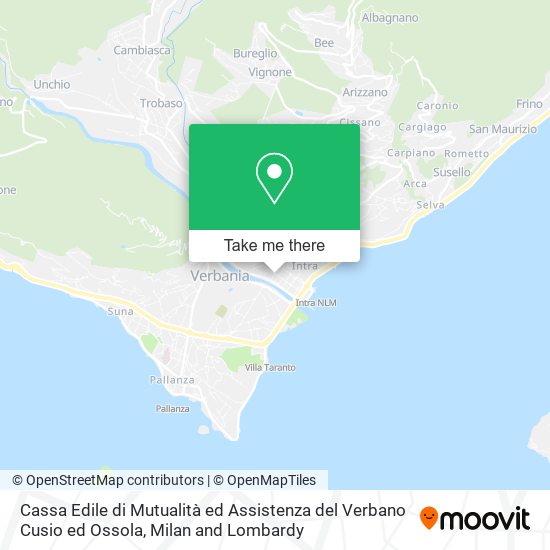 Cassa Edile di Mutualità ed Assistenza del Verbano Cusio ed Ossola map