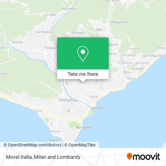 Morel Italia map