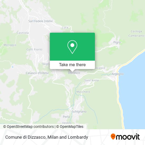 Comune di Dizzasco map