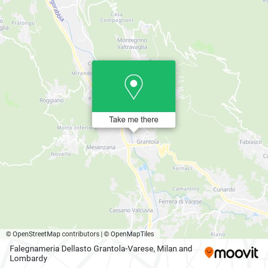 Falegnameria Dellasto Grantola-Varese map