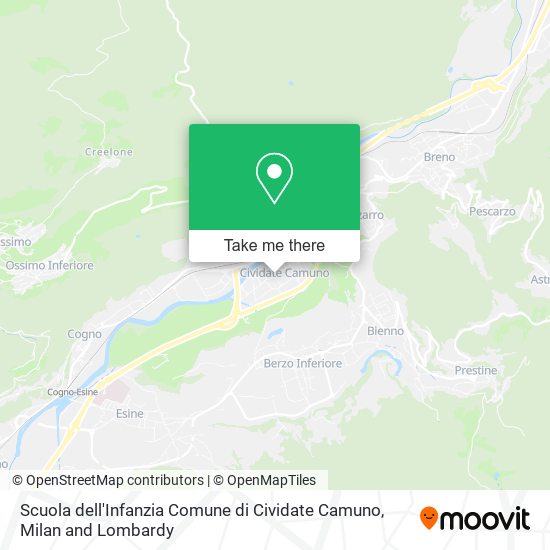 Scuola dell'Infanzia Comune di Cividate Camuno map