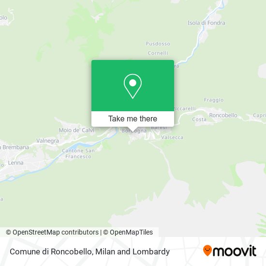 Comune di Roncobello map