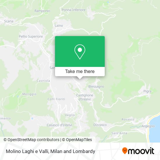 Molino Laghi e Valli map