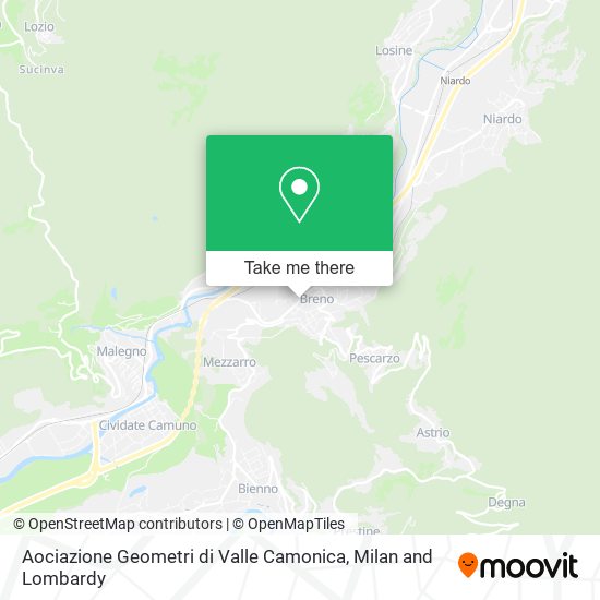 Aociazione Geometri di Valle Camonica map