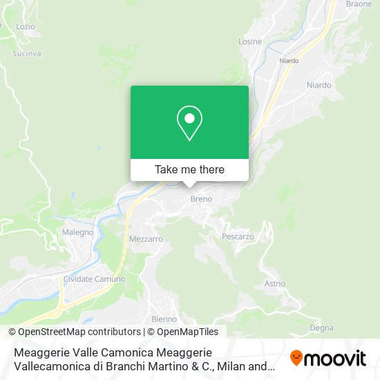 Meaggerie Valle Camonica Meaggerie Vallecamonica di Branchi Martino & C. map