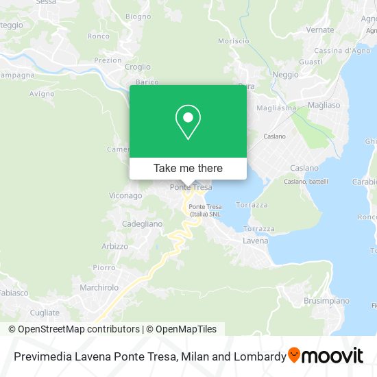 Previmedia Lavena Ponte Tresa map