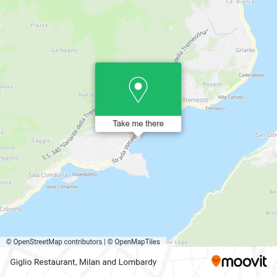 Giglio Restaurant map