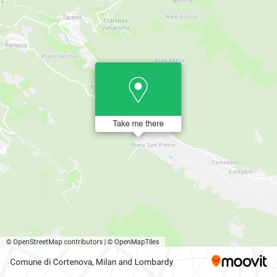 Comune di Cortenova map