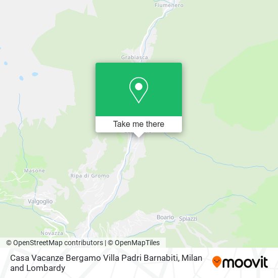 Casa Vacanze Bergamo Villa Padri Barnabiti map