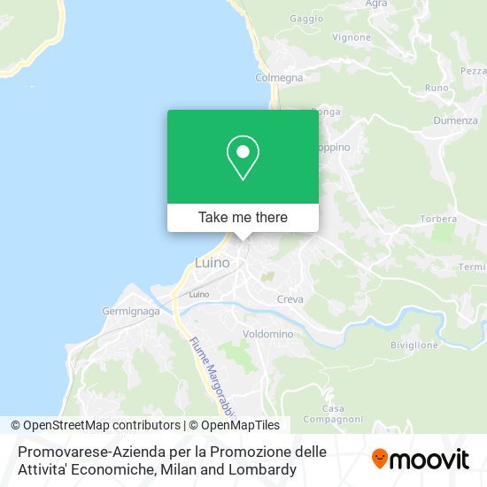 Promovarese-Azienda per la Promozione delle Attivita' Economiche map