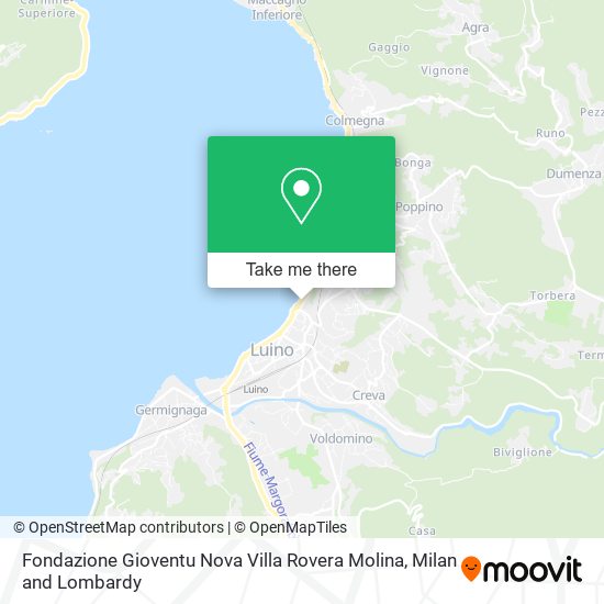 Fondazione Gioventu Nova Villa Rovera Molina map