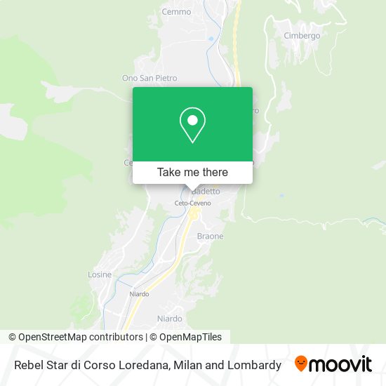 Rebel Star di Corso Loredana map