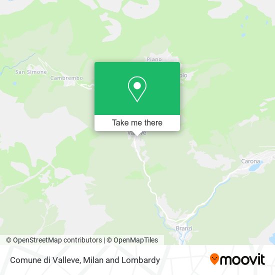 Comune di Valleve map