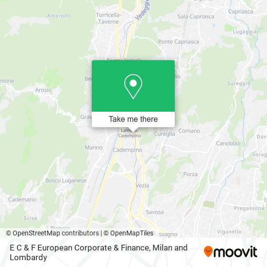 E C & F European Corporate & Finance map