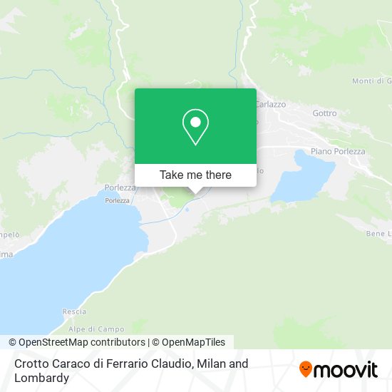 Crotto Caraco di Ferrario Claudio map