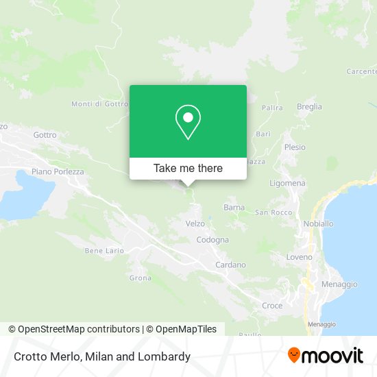 Crotto Merlo map