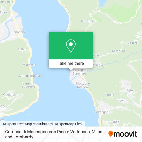 Comune di Maccagno con Pino e Veddasca map