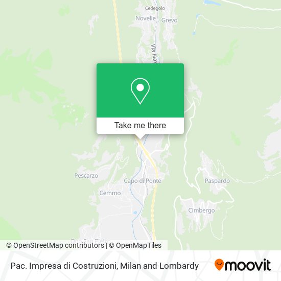 Pac. Impresa di Costruzioni map