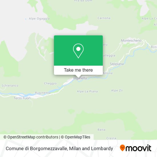 Comune di Borgomezzavalle map