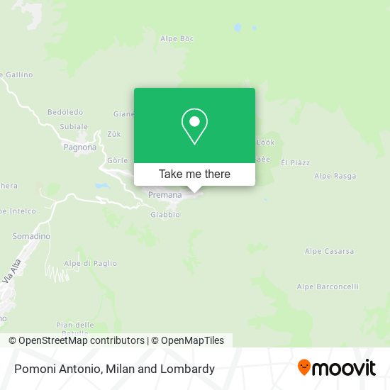 Pomoni Antonio map
