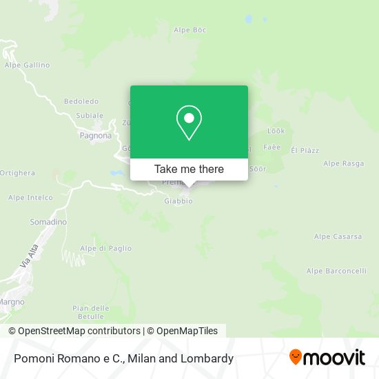 Pomoni Romano e C. map